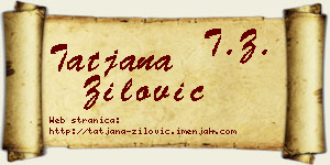 Tatjana Žilović vizit kartica